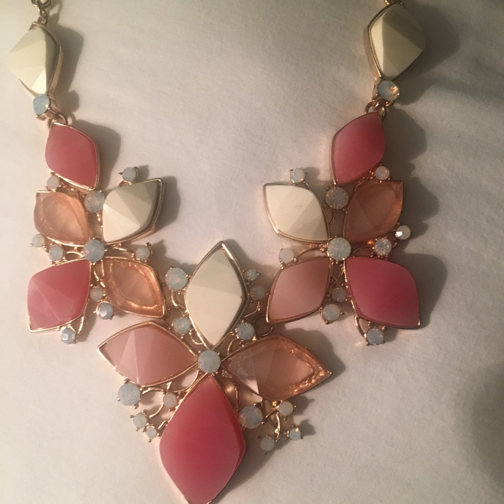 Light Pink Statement Necklaces - image 1